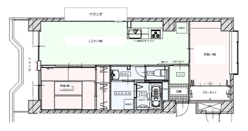 ポエシア・ブランカポエシア・ブランカ ３０３号室間取り図