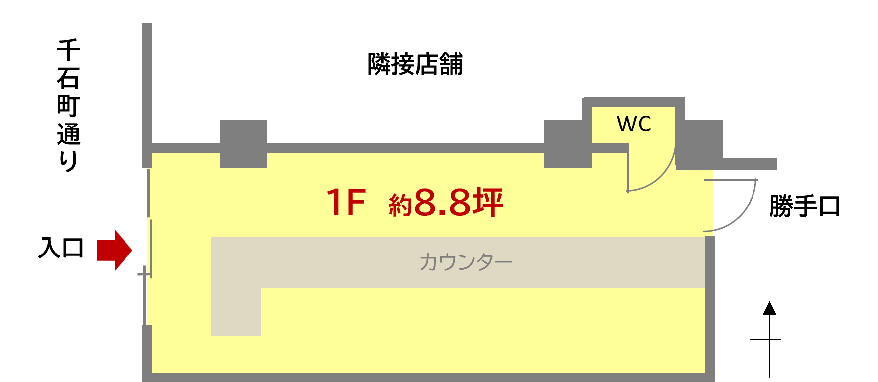 ポエシア・ブランカ千石町テナント（ポエシア・ブランカ103）間取り図