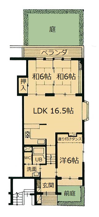 プレジデントステイツ上袋プレジデントステイツ上袋　Ｄ１０２号室間取り図