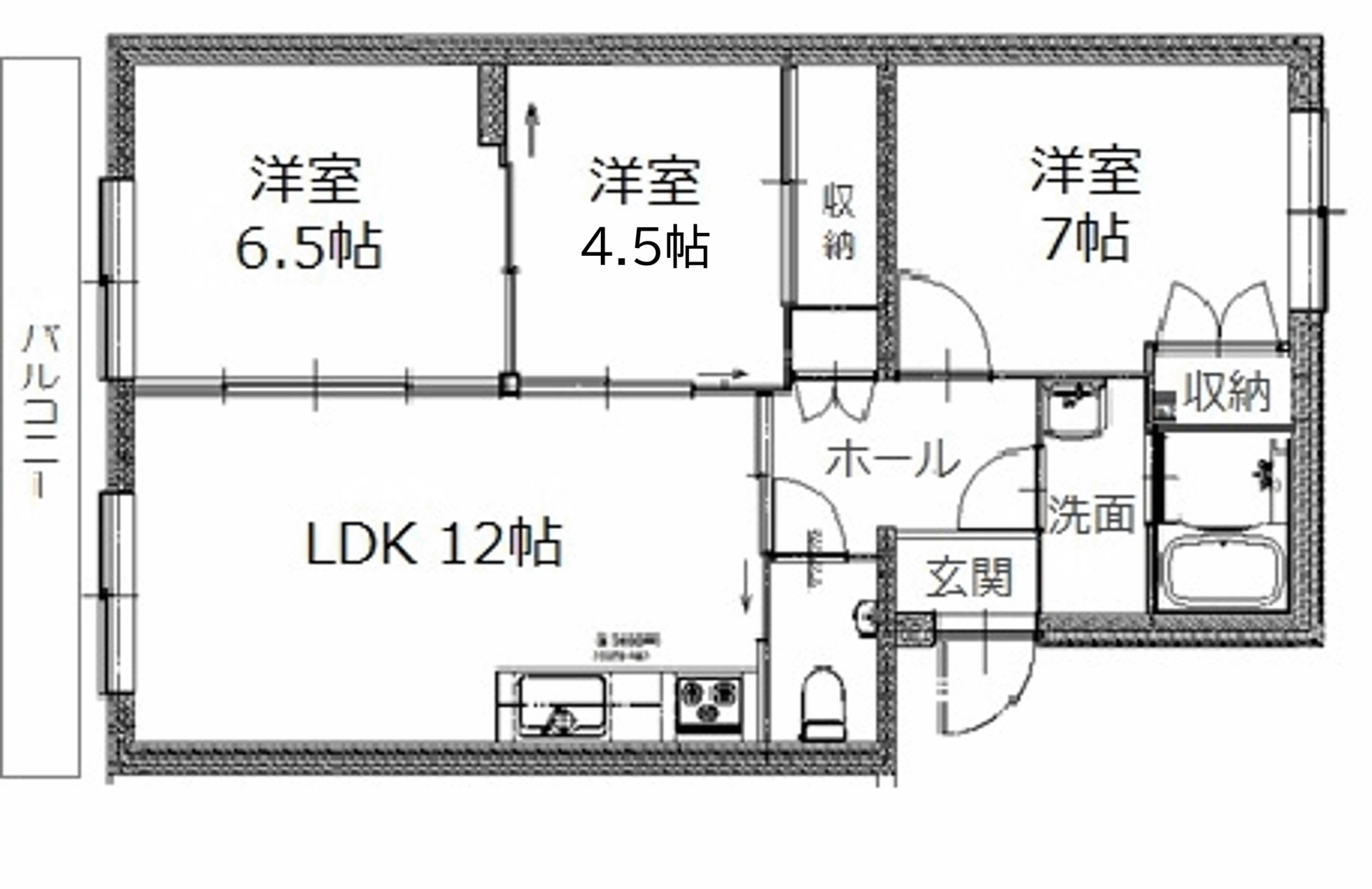 ルーチェ・ソラーレルーチェ・ソラーレ２０５号室間取り図