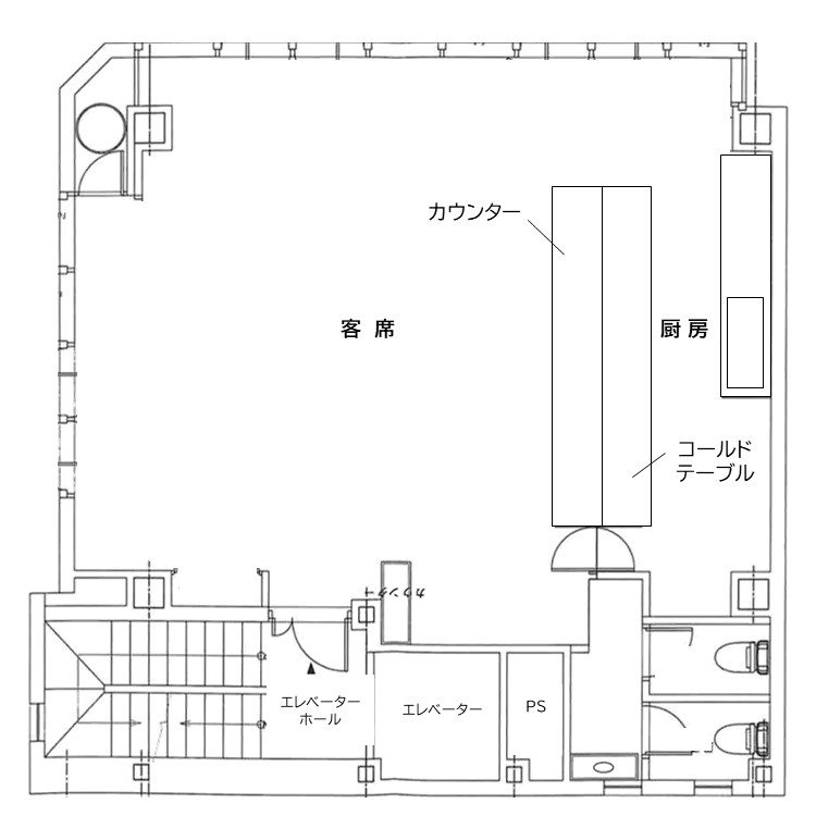 A館A館4階　テナント募集間取り図